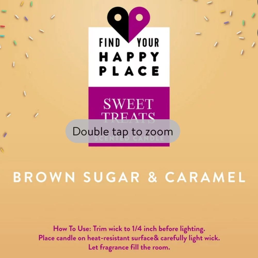 NWT Find Your Happy Place Scented Jar Candle Sweet Treats 7 oz - Picture 3 of 3